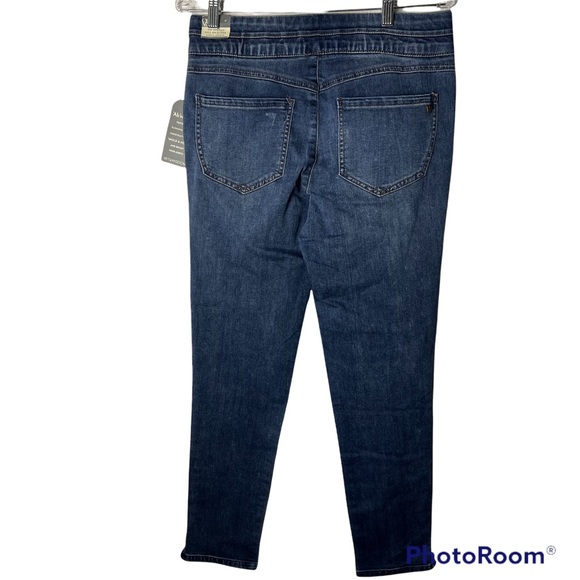 Wit & Wisdom Pull on Glider Ankle Length Distressed Denim jean - Picture 5 of 14